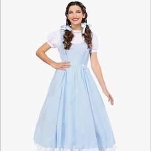 Blue and White Gingham Dress